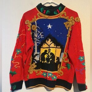 RARE VTG  Berek Christmas sweater